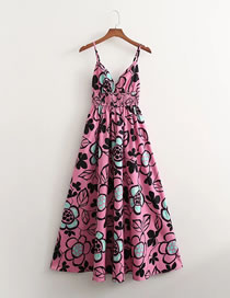Fashion Pink Printed Slip Dress
