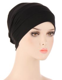 Fashion Black Four-bar Milk Silk Brushed Headgear