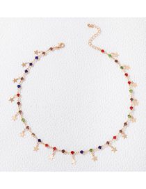Fashion 8# Alloy Fancy Fancy Diamond Star Tassel Necklace