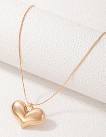 Fashion Gold Color Alloy Heart Necklace