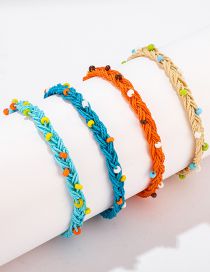 Fashion Color Cotton And Linen Braided Bracelet