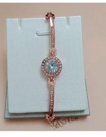Fashion Rose Gold Bracelet Alloy Set Zirconium Geometric Bracelet