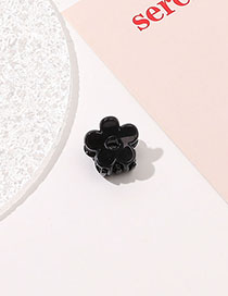 Fashion Black Plastic Flower Gripper