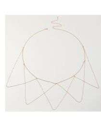 Fashion Gold Metal Geometric Chain Waist Chain