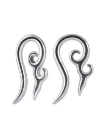 Fashion 5mm Stainless Steel Special-shaped Disc Flower One-piece Piercing Ear Expander