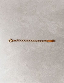 Fashion 5cm-rose Gold Color Stainless Steel Geometric Tail Chain Extension Chain