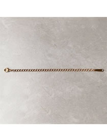 Fashion 10cm-rose Gold Color Stainless Steel Geometric Tail Chain Extension Chain