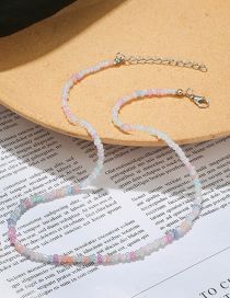 Fashion 3# Colorful Rice Beads Beaded Necklace