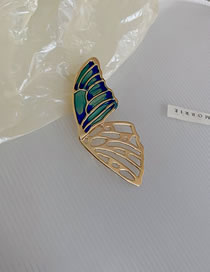 Fashion 4# Alloy Diamond Butterfly Brooch