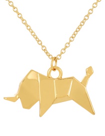 Fashion Golden 6 Copper Animal Pendant Necklace