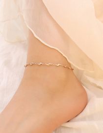 Fashion Rose Pepper Anklet-20+5cm Titanium Steel Gold Plated Chili Dolphin Anklet