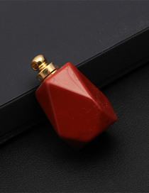 Fashion 6# Tiger Eye Pink Crystal Can Open Polygonal Perfume Bottle Diy Jewelry Accessories