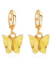 Fashion  Alloy Acrylic Butterfly Earrings