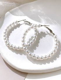 Fashion  Alloy Pearl Round Earrings
