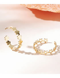 Fashion Gold Alloy Star Flower Ring Set