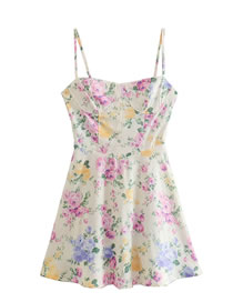 Fashion Printing Floral Skinny Slip Dress