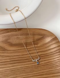 Fashion Necklace Bronze Zirconium Star Necklace With Waterdrops