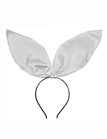 Fashion White Fabric Three-dimensional Rabbit Ears Headband