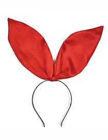 Fashion Red Fabric Three-dimensional Rabbit Ears Headband
