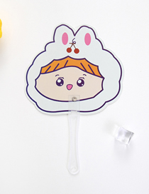 Fashion Bunny Hat Baby Pvc Cartoon Plastic Hand-held Fan