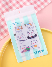 Fashion Cute Baby Bear Bag / 12 Stickers Cartoon Children's Plant Essential Oil Mosquito Repellent Sticker
