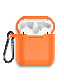 Fashion Orange Silicone Geometric Bluetooth Headphone Case