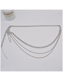 Fashion Silver Alloy Butterfly Chain Body Chain