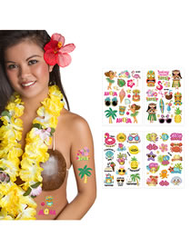 Fashion Hot Stamping Summer Combination Set Is Specially Shot For Customers Please Note The Combination Method When Placing An Order Otherwise It Will Be Shipped Randomly Children's Cartoon Hot Stamping Tattoo Stickers