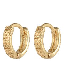 Fashion C Copper Gold Plated Geometric Earrings