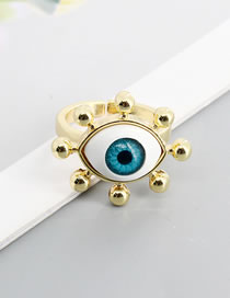 Fashion Devil's Eye Ring Alloy Geometric Eye Ring