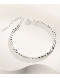 Fashion Silver Titanium Steel Gold Plated Flake Silver Anklet
