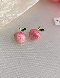 Fashion 16# Peach Alloy Geometric Peach Stud Earrings