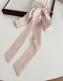 Fashion Hairpin--skin Pink Fabric Bow Ribbon Pearl Hairpin