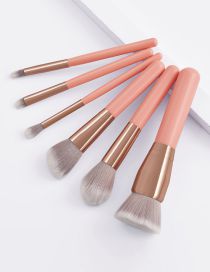 Fashion Pink Set Of 6 Oversized Pink Makeup Brushes
