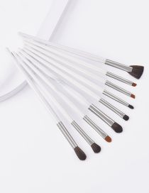 Fashion White Set Of 9 White Quality Eye Makeup Brushes