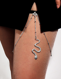 Fashion Silver Bead Snake Alloy Snake Chain Leg Chain