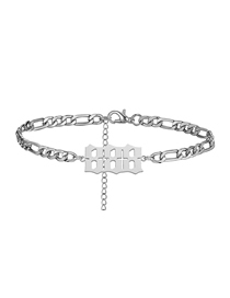 Fashion Steel 888 Stainless Steel Number Anklet