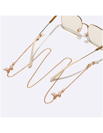 Fashion Gold Alloy Butterfly Chain Glasses Chain