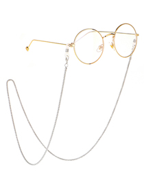 Fashion Silver Alloy Geometric Chain Glasses Chain