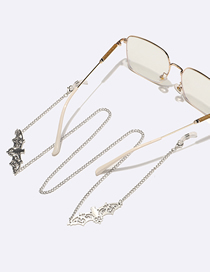 Fashion Silver Pure Copper Bat Chain Glasses Chain