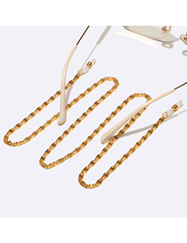 Fashion Gold Alloy 4d Chain Glasses Chain