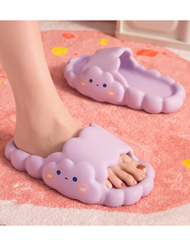 Fashion Adult Purple Eva Cartoon Platform Sandals