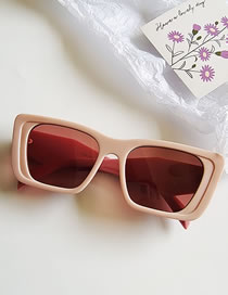 Fashion Pink Pc Square Large Frame Sunglasses