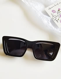 Fashion Black Pc Square Large Frame Sunglasses
