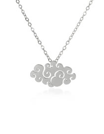 Fashion Platinum Xiangyun Titanium Auspicious Cloud Necklace