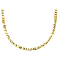 Fashion Nk Encrypted Chain Necklace Titanium Steel Gold Plated Chain Necklace
