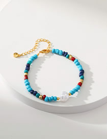 Fashion Color Rice Beaded Beaded Shaped Pearl Bracelet