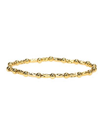 Fashion Gold Copper Gold Plated Color Preservation Gold Bead Bucket Bead Bracelet