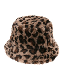 Fashion Camel Faux Mink Thick Plush Fisherman Hat
