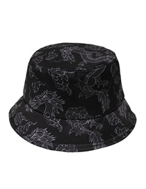 Fashion Section 3 Dragon Totem Embroidered Fisherman Hat